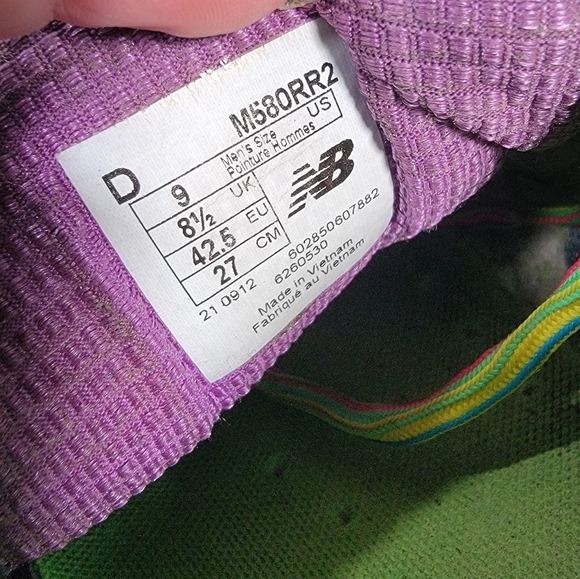 New Balance 580 Size 9 Limited V2 Rainbow Sneaker Running Shoe M580RR2 Athletic - Picture 12 of 17